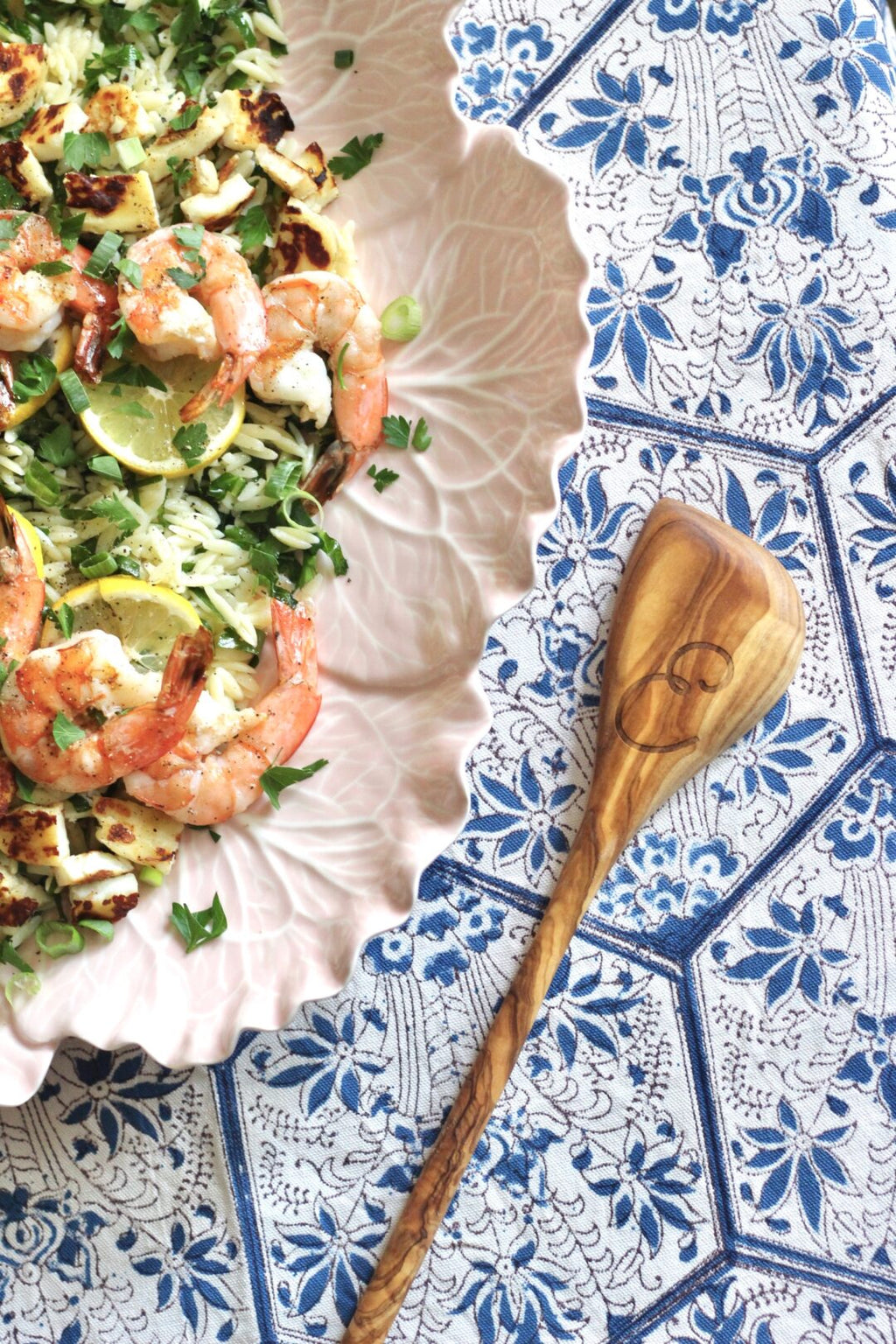 Orzo With Grilled Shrimp by Stuffy Muffy