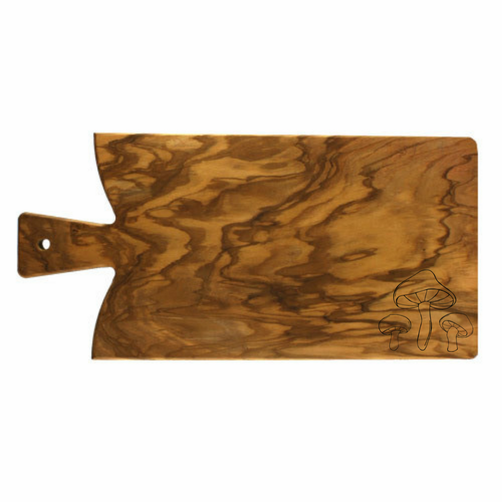 WREN x KB Table Tuscan Olive Wood Paddle Board 16 x 8 x 0.75 - WREN