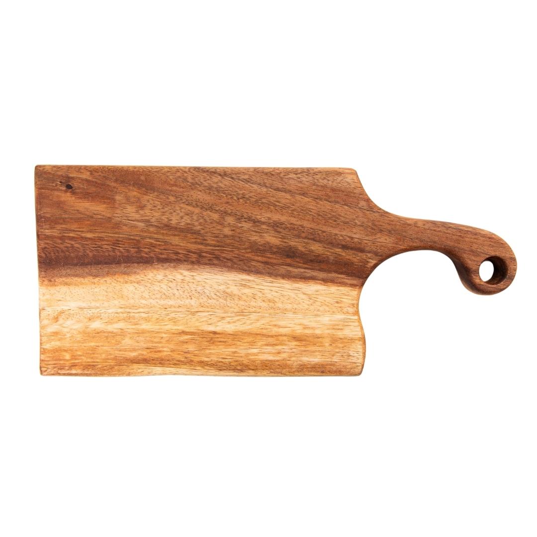 Tuckahoes Hardwood Charcuterie board with handle, Live edge